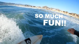 Surfing two BEAUTIFUL beaches in one day - GoPro RAW POV