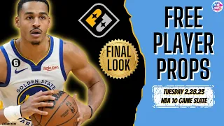 FREE PRIZEPICKS 2/28/23 🏀 NBA PLAYER PROPS FINAL LOOK #playerprops