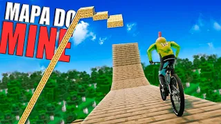 Maior Mapa do Minecraft com Bicicletas no Descenders com Amigos