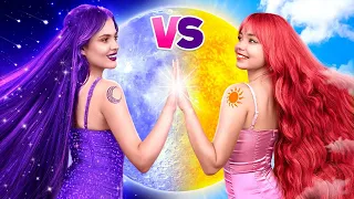 Chica Día vs Chica Noche | Chica Nueva en Sunny School