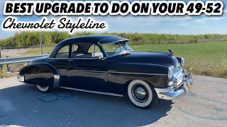 1950 CHEVROLET STYLELINE 235 ENGINE SWAP AND POWERGLIDE DIFFERENTIAL. HOW FAST CAN I CRUISE NOW?