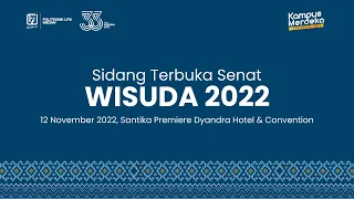 Live - Sidang Terbuka Senat Wisuda Tahun 2022 Politeknik LP3I Medan