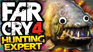 Far Cry 4: Hunting Expert! - #2 - DEMON FISH! - (FC4 Funny Moments)