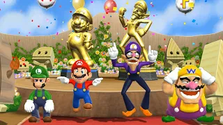 Mario Party 9 - Step It Up - Mario VS Luigi VS Wario VS Waluigi