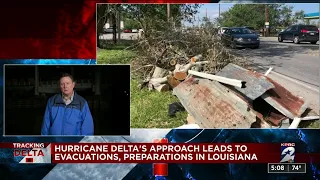 Hurricane Delta's approach leads to evacuations, preparations in Louisiana