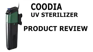 Coodia Green water UV Sterilizer Review with Time lapse