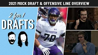 3 Round Mock Draft + O-Line Class Overview + Interviews with Tre Walker & Christian Uphoff | PFF