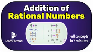 Class 8 Maths Rational Numbers - Addition of Rational Numbers - LearnFatafat
