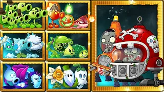 PvZ 2 Random Team Plants Vs Mecha Football, Robo Cone Zombie Level 10