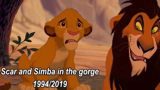 Scar and Simba in the gorge || 1994/2019 ||