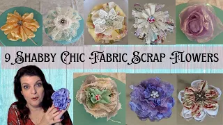 Easy Shabby Chic Fabric Flowers for Spring