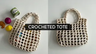 Making a Crocheted Mesh Tote Bag using Macramé Cord