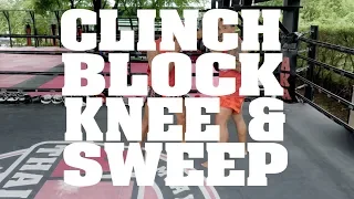 Muay Thai Basics: Clinch Block, Knee and Sweep - AKA Techniques