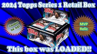 FIRST LOOK: 2024 Topps Series 1 Retail Box - Relic, Top RC Royal Blue, and RC to 25!