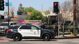 4 shot in deadly Northridge Shooting were painting over graffiti, LAPD says