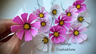 МК/DIY Космея з фоамірану /🌸 Foam flowers/ @nataliyacreativehome3135