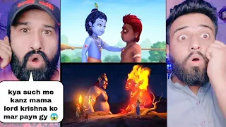 Little Krishna Episode 5 Part 1 | Kanz mama send palambasar to kill lord Krishna |Pakistani Reacts|