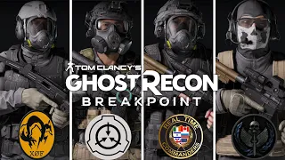 Ghost Recon: Breakpoint - Fictional Uniforms - XOF, SCP, TF21, TF141