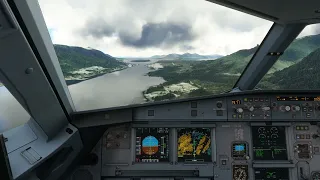 [MFS2020] Fenix A320 N844VA as Alaska ASA69 in Ketchikan airport