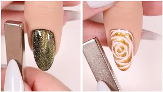 New Nail Art 2023 🧲 Fun Nail Designs Using Magnets!