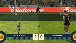 PES 2019 | Tiny Ronaldo VS Giant Messi | Penalty Shootout [team Ronaldo vs team Messi]