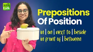 Prepositions Of Position - In, On, Behind, Beside, Front of, Between | English With Ananya #shorts