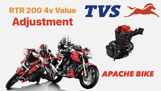 Apache rtr 200 4v ,,,tappet adjustment,,,apache 200 4v engine sound ,,how to tappet adjustment