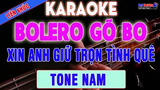 Liên Khúc Karaoke Bolero Gõ Bo Guitar Tone Nam Hát Cực Đã, Đẳng Cấp Nhạc Sống || Karaoke Đại Nghiệp