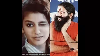 Priya Prakash Varrier | MEME ON BABA RAMDEV | VERY FUNNY | BEST STATUS FOR WHATS APP |