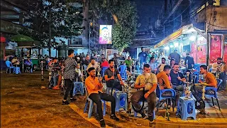 Baghdad, night walk in Karrada, Reda Alwan Street