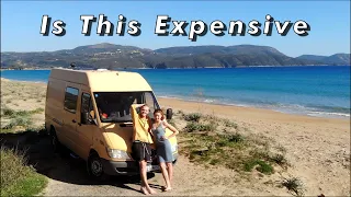 Van Life monthly expenses | Cost of living | Greece Lockdown situation