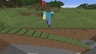 Minecraft, But The Chunks Start Falling Every Time...