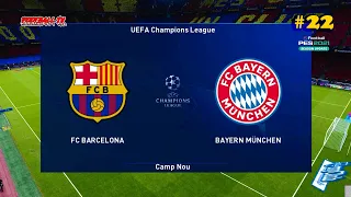 Barcelona vs Bayern Munich | UEFA Champions League | Master League #22 | PES 2021 Gameplay PC