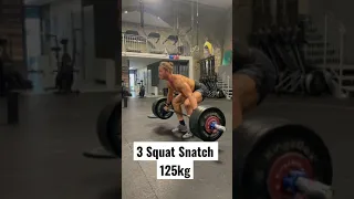 3 Squat Snatch 125kg