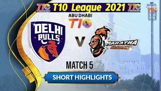 MARATHA ARABIAN VS DELHI BULL'S HIGHLIGHTS MATCH 5 / 2021 / 29.01.2021