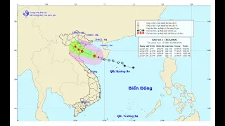 Bão số 2 vào Vịnh Bắc Bộ, giật cấp 9-10, mưa to từ Thanh Hóa đến Thừa Thiên-Huế | VTV24