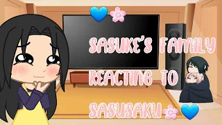 💙🌸Família do Sasuke reagindo a SasuSaku🌸💙 [React] (Kushina 29) Gacha Club