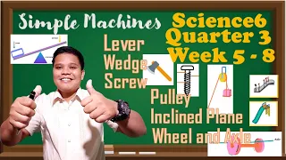 Science6 Quarter 3 Week 5 - 8│Simple machine│ Lever│ Inclined Plane│ Wedge│Screw│Wheel & Axle│Pulley