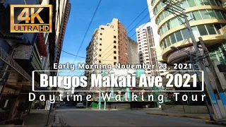 [4K] MAKATI AVENUE TO BURGOS MANILA UPDATE NOVEMBER 2021 | MAKATI CITY MANILA