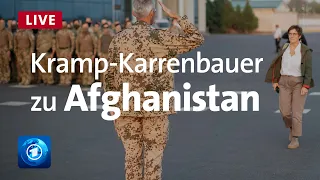 Afghanistan: Verteidigungsministerin Kramp-Karrenbauer zur Evakuierungsmission der Bundeswehr