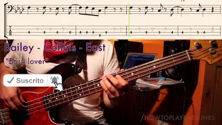 PHIL COLLINS - "EASY LOVER" bass cover I How to play // 🤩EASY🤩 with tabs + notation!