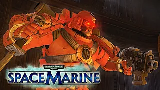 Swordsman of the Fire Hawks Chapter in battle | Warhammer 40,000: Space Marine, Augmented Mod