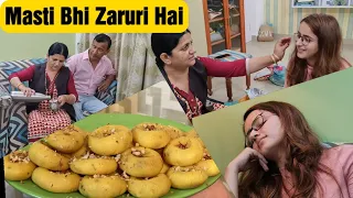 Masti Bhi Zaruri Hai || Papa Ke Liye Pede Banaye || Peda Recipe || Jyotika Dilaik