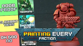 The PAINting Tier List - Ranking Every 40K Faction by Painting Difficulty