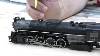 HO MTH Berkshire 765 Nickel Plate prueba en castellano