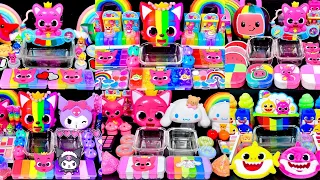 [ASMR] My BEST PinkFong Slime Video Collection 1Hour 30mins. Most Satisfying Slime 슬라임 베스트 모음집 (465)
