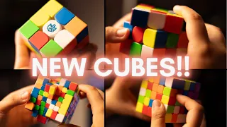 NEW GAN 14 MagLev Pro + Moyu Wielong WRM v10 + MORE BIG CUBES! | Big Cube Unboxing | The Cubing Bear