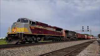 CP 7018 and UP (SP) 6310 team up on the CP at Rondout, Glenview, and Morton Grove!