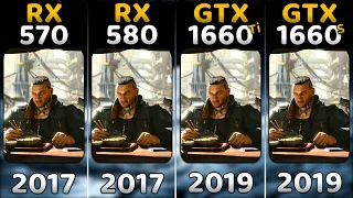 RX 570 vs RX 580 vs GTX 1660Ti vs GTX 1660 Super | GPU War in 10 Games