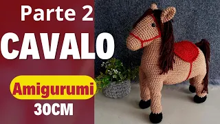 Cavalo amigurumi em pé passo a passo PARTE 2. Cavalo estilo realista